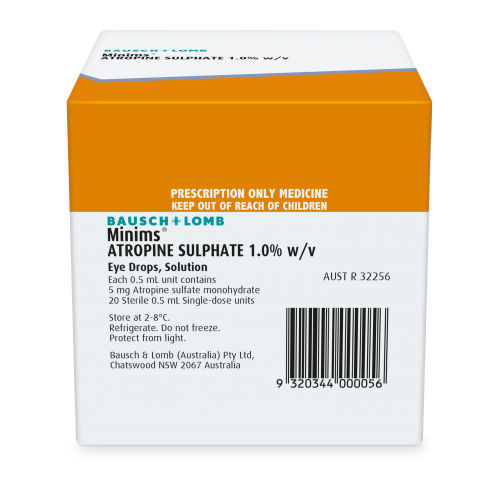 Atropine Sulphate 1% (Box of 20)
